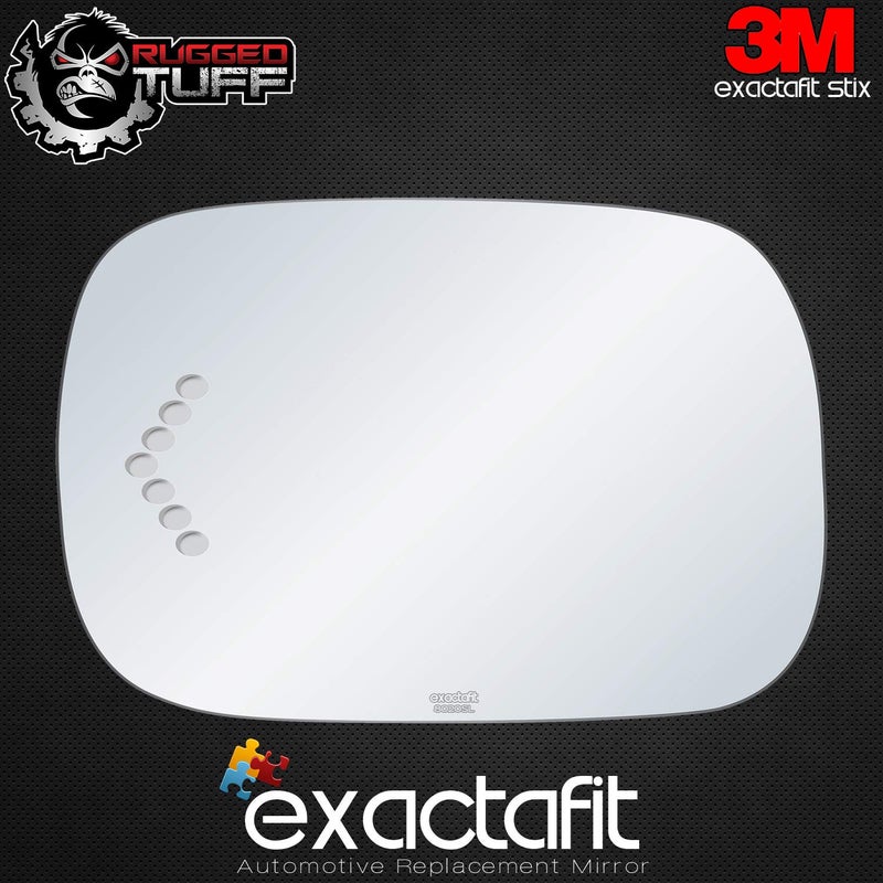 Rugged TUFF exactafit 8020SL Driver Side Mirror Glass Replacement Repair With Turn Signal Arrow Compatible With 2005 2006 2007 2008 2009 2010 Toyota Avalon - Image 3